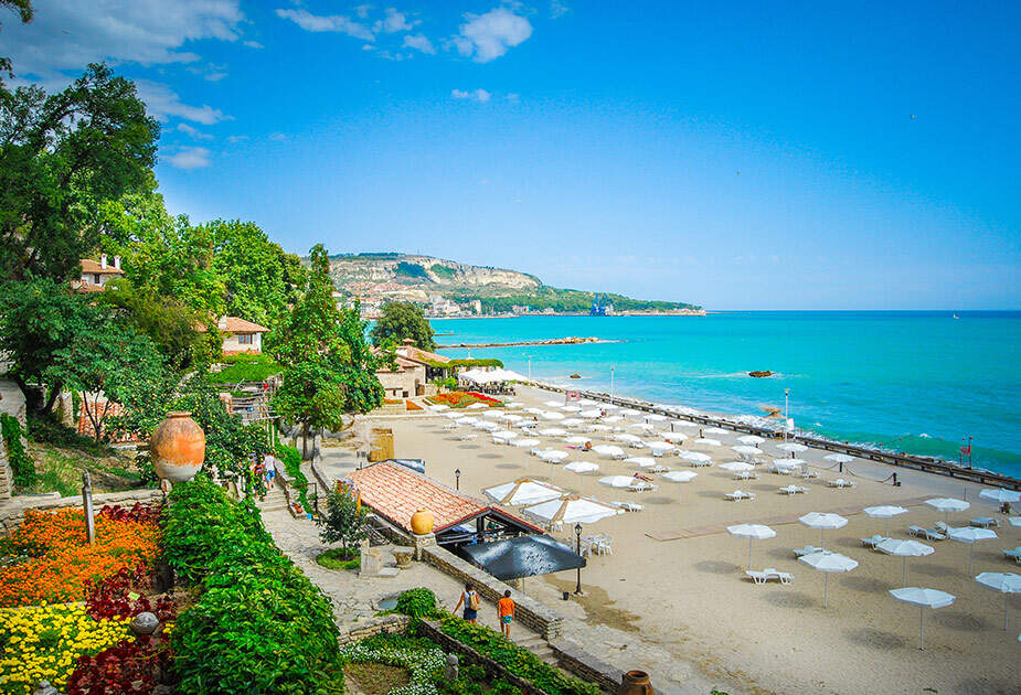 Tag til Sunny beach i Bulgarien