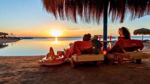 parferie ved stranden