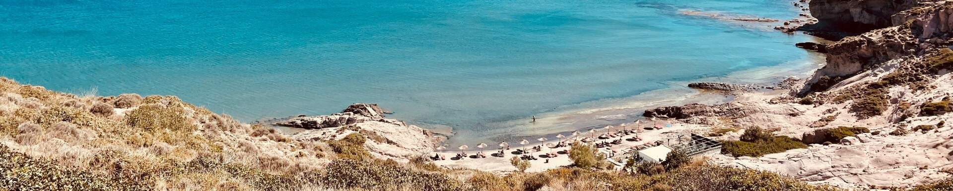 Beach at Kos seen from above
